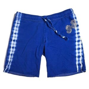No Boundaries - Women’s Jersey Shorts - Medium 7/9 - Royal Blue with White
